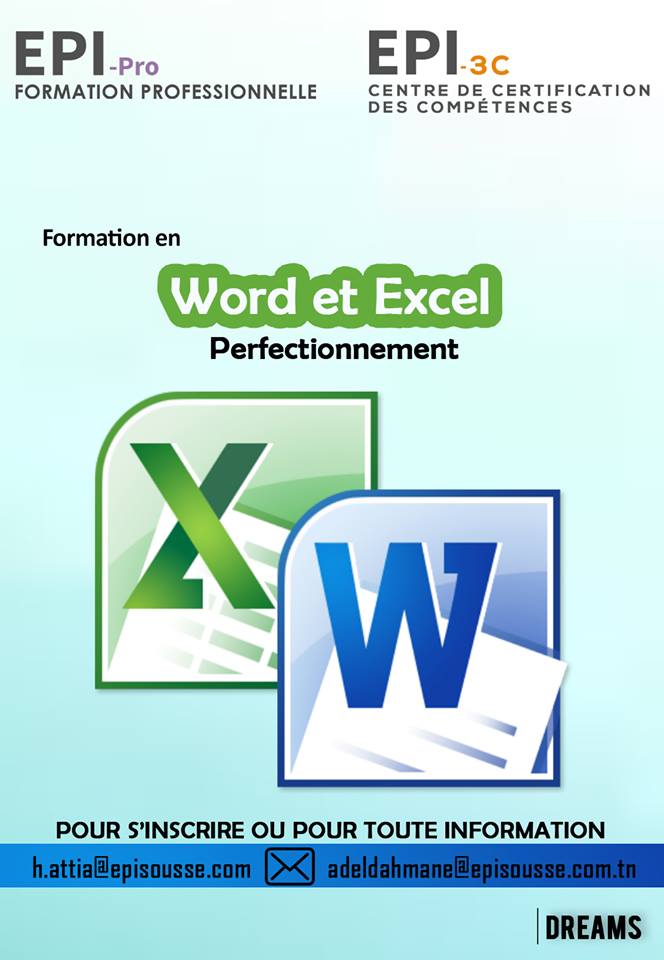 diplome word excel
